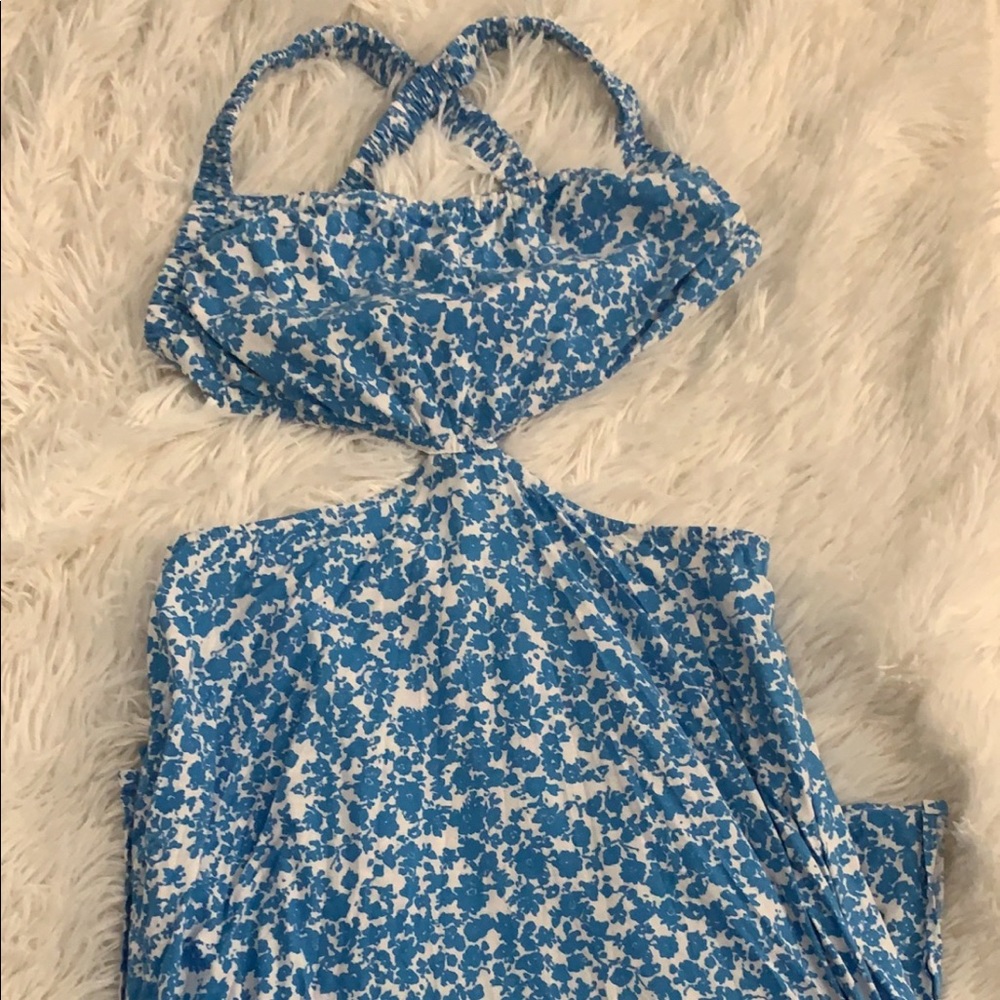 Blue maxi dress